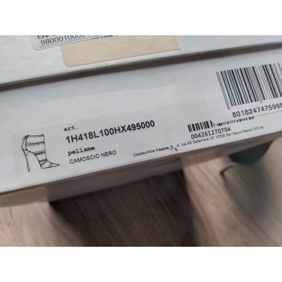 Casadei Black Velvet Open Slit Stiletto heeled Ankle Booties $1,075 - Picture 16 of 16